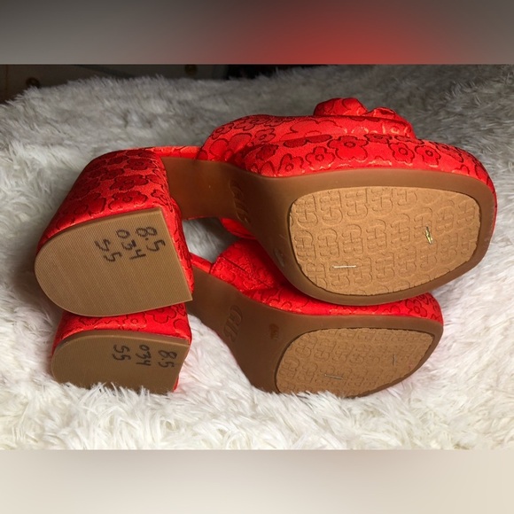Gianni Bini Elegant Red Floral Women's Shoes size 8.5🌹 - Picture 14 of 15